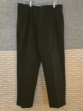 3 Pairs-Men's Dockers Pleated Stretch Khakis with Cuffed Hem - Black, Tan, Navy